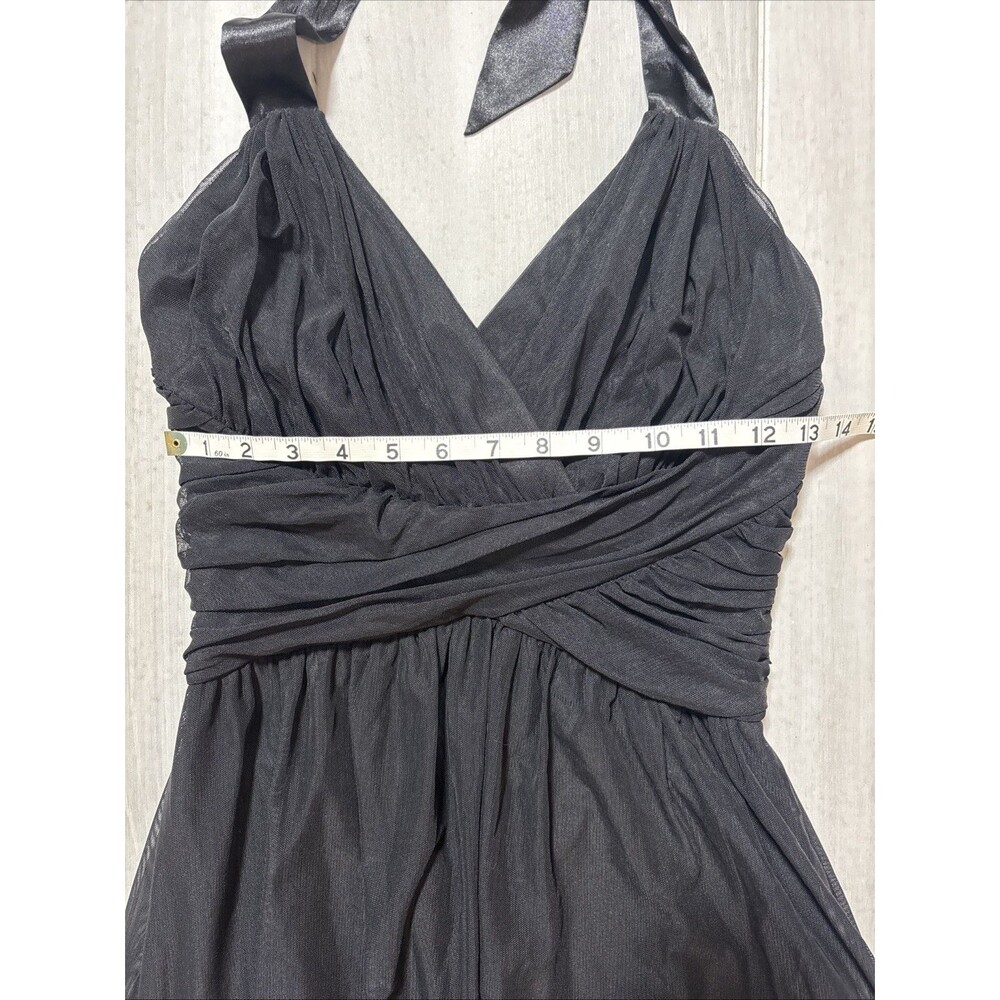 White House Black Market Black Halter Maxi Dress Size 2 - Picture 7 of 10